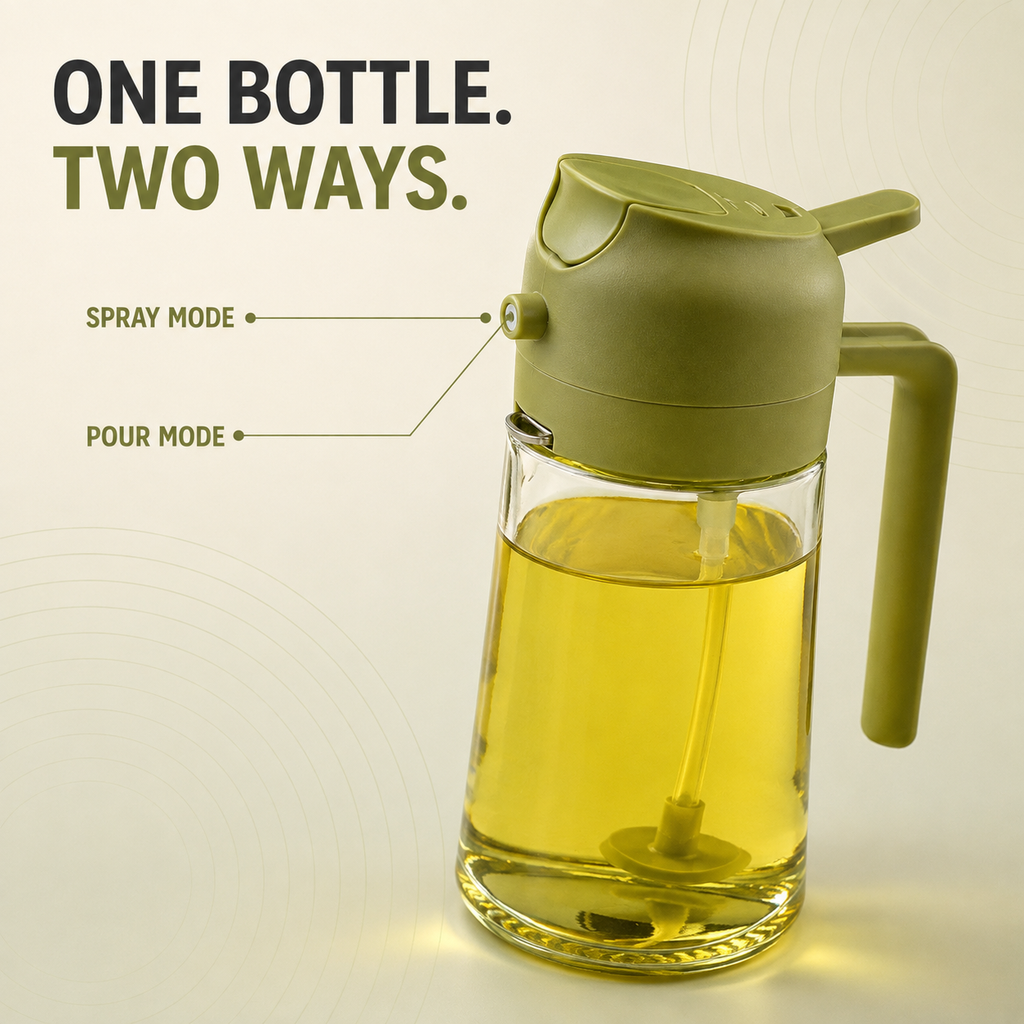 2-in-1 Glass Oil Sprayer &amp; Pourer