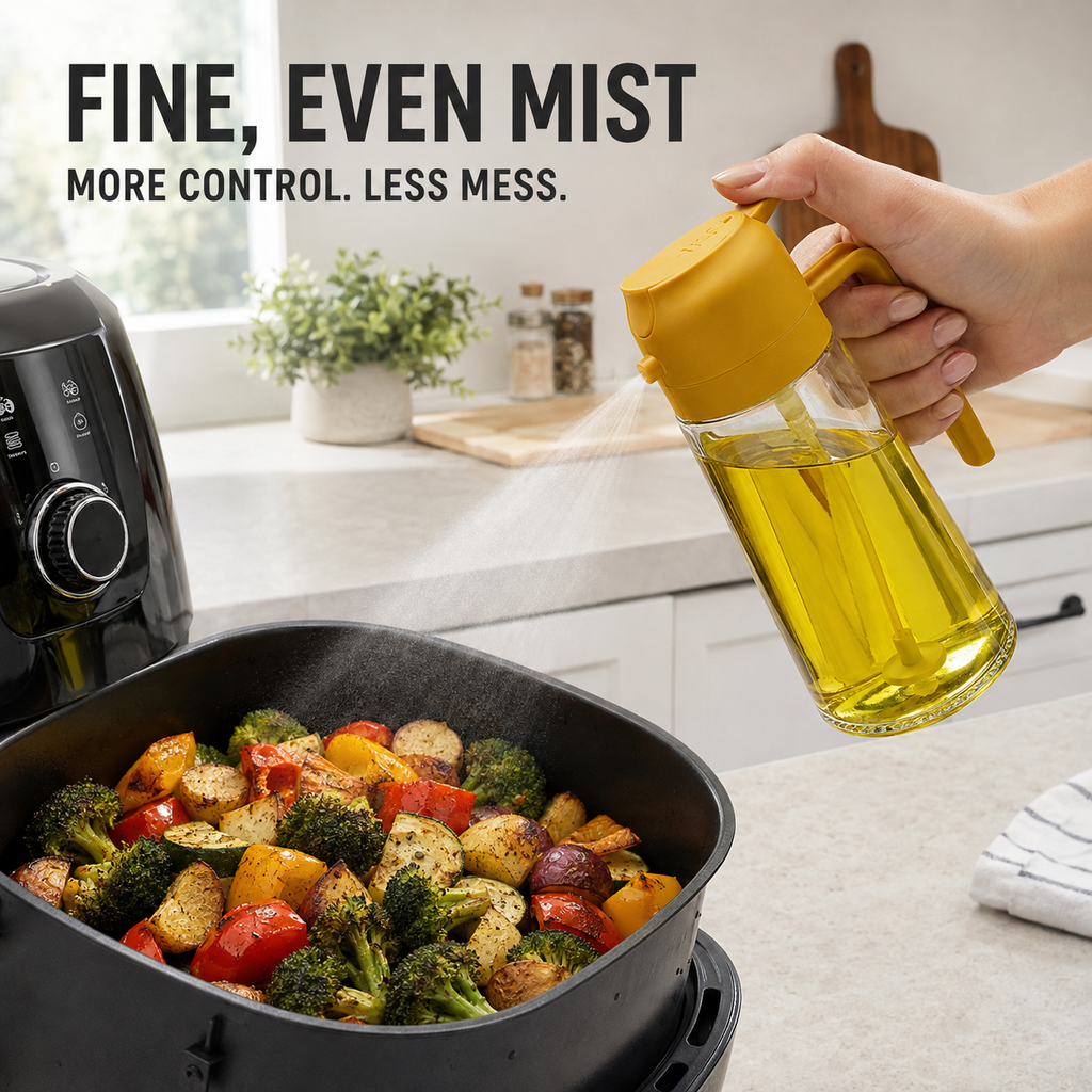 2-in-1 Glass Oil Sprayer &amp; Pourer