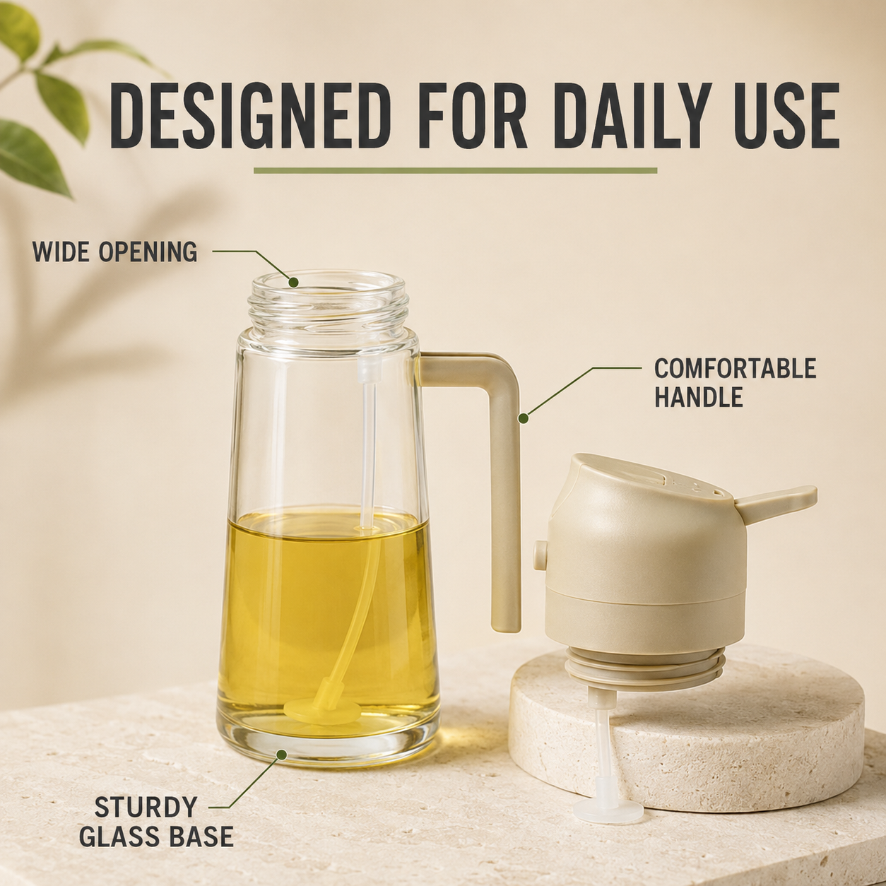 2-in-1 Glass Oil Sprayer &amp; Pourer