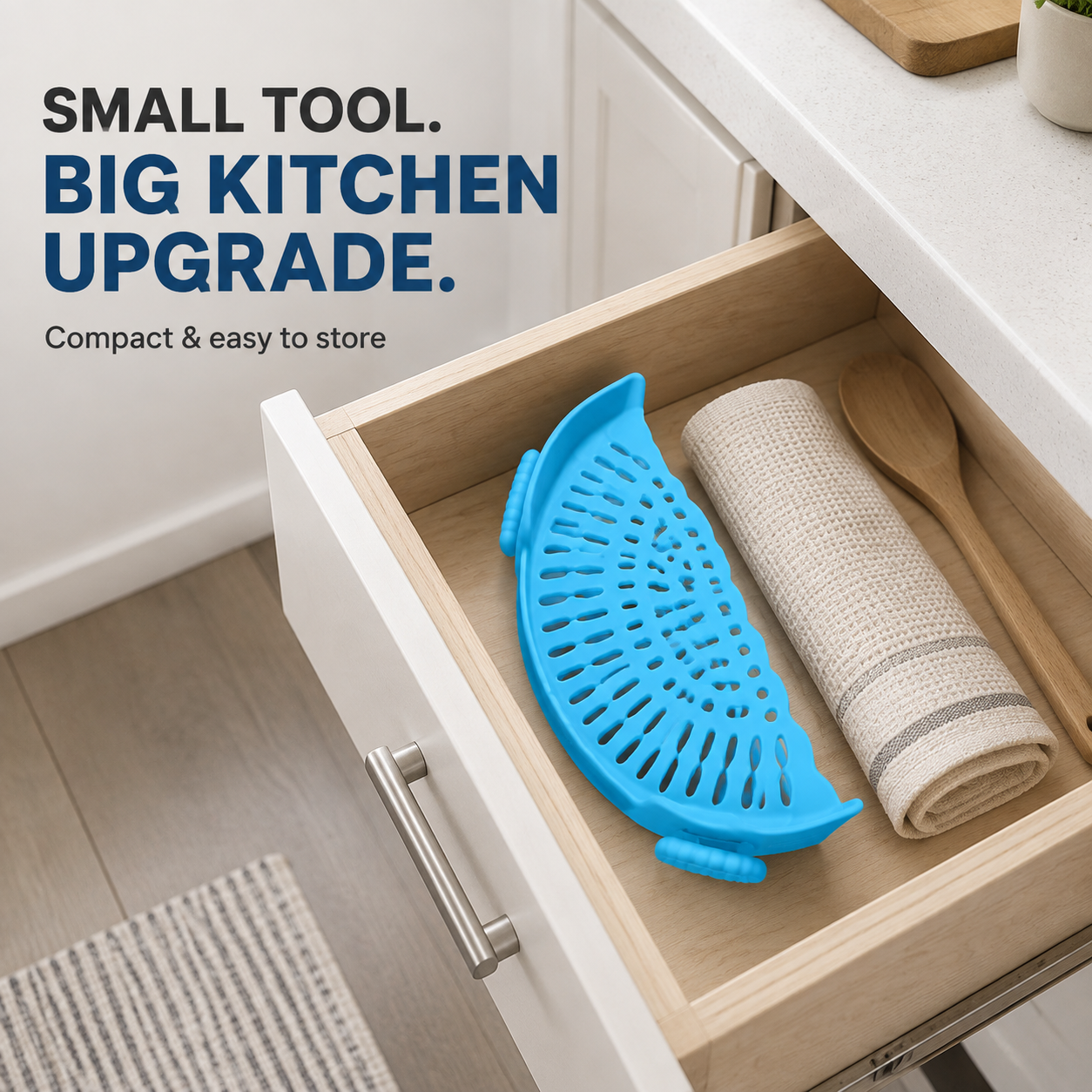 Clip-On Silicone Pot Strainer