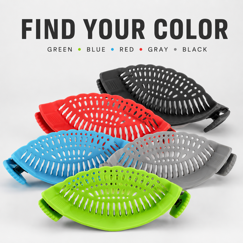 Clip-On Silicone Pot Strainer