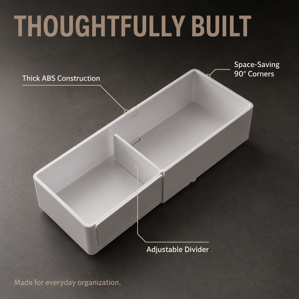 Expandable Drawer Organizer with Adjustable Dividers