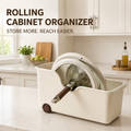 Rolling Deep Cabinet Storage Bin with Wheels
