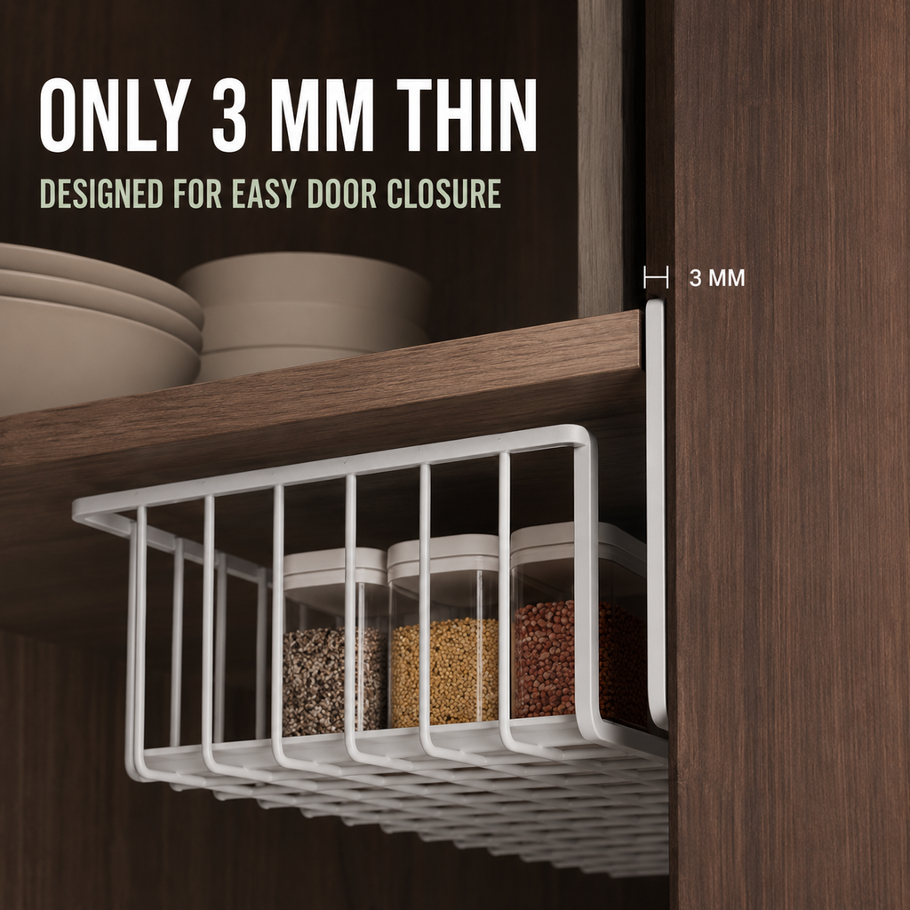 Under-Shelf Hanging Storage Basket