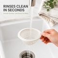 Quick-Dump Kitchen Sink Strainer Basket – Anti-Clog Food Waste Filter