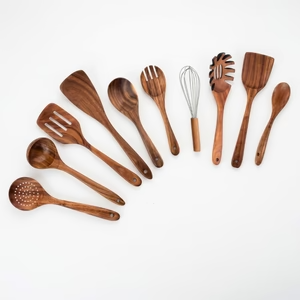 7-Piece Acacia Wood Utensil Set