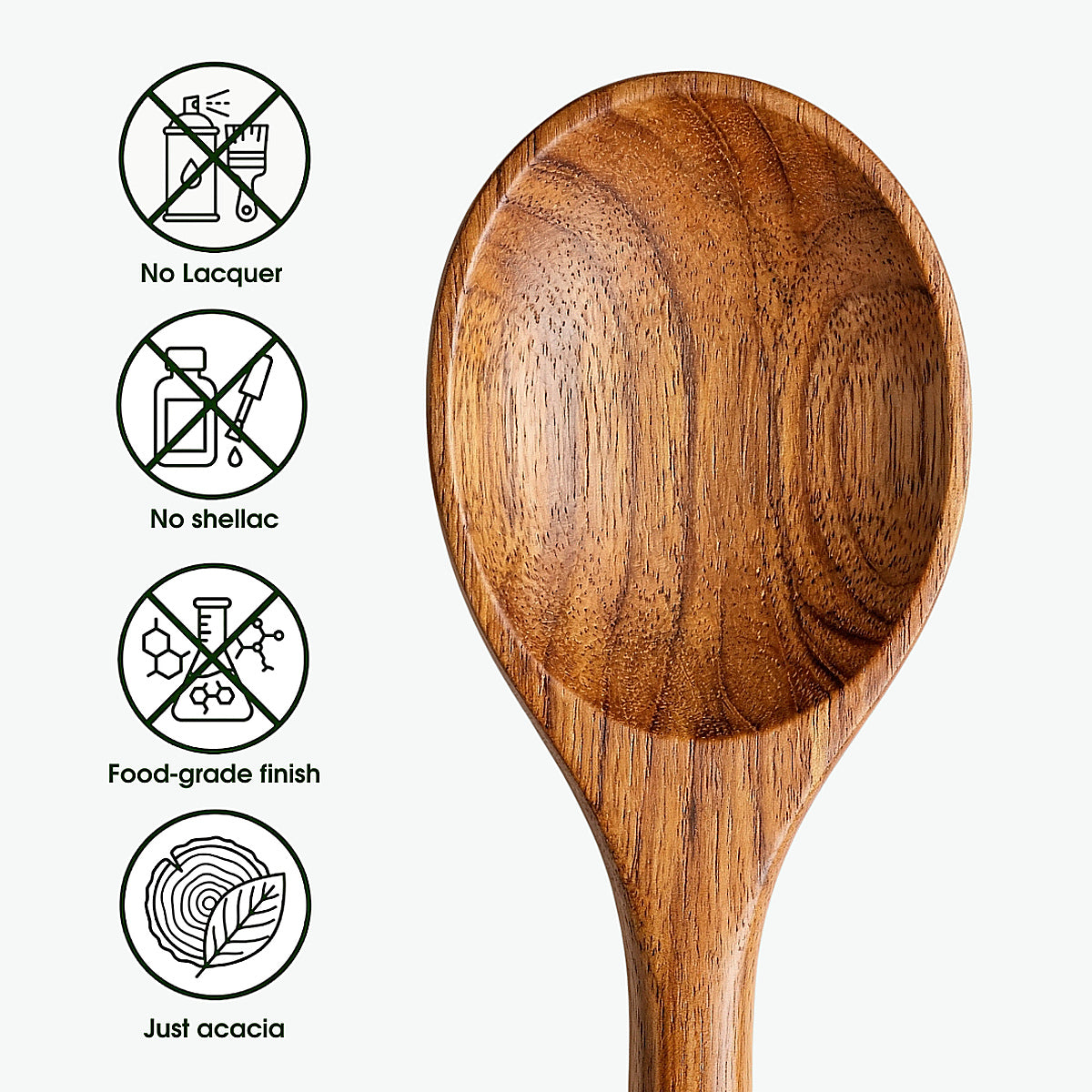 7-Piece Acacia Wood Utensil Set