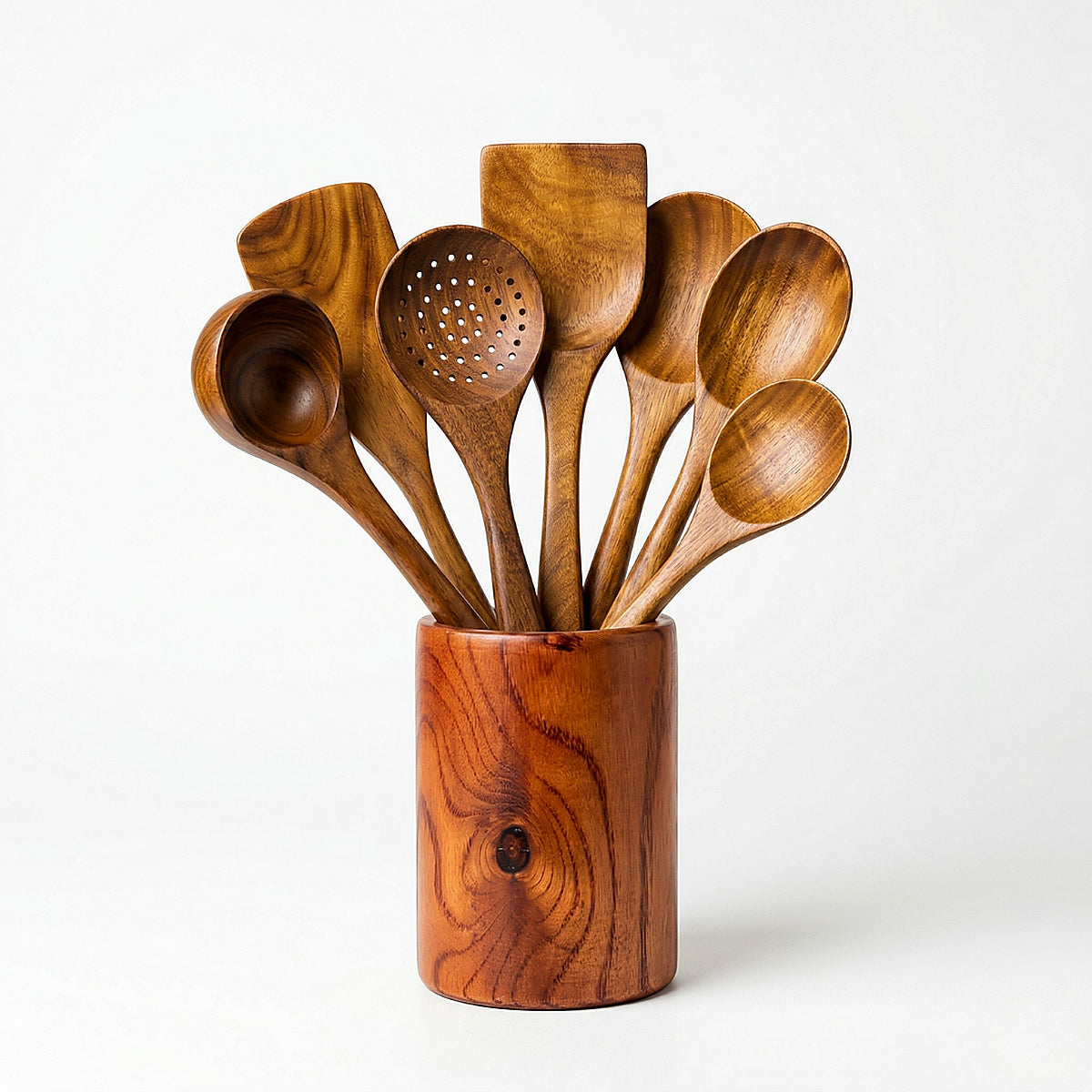 7-Piece Acacia Wood Utensil Set